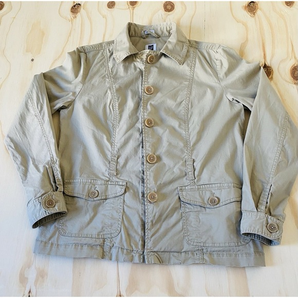 GAP Jackets & Blazers - Gap Womens Beige/Khaki Utility/Safari Jacket Sz Medium Utility Chic Gorpcore